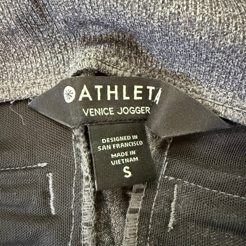Athleta Venice Jogger Heather Gray Athleisure Lounge Travel Performance Sz S - Picture 4 of 8